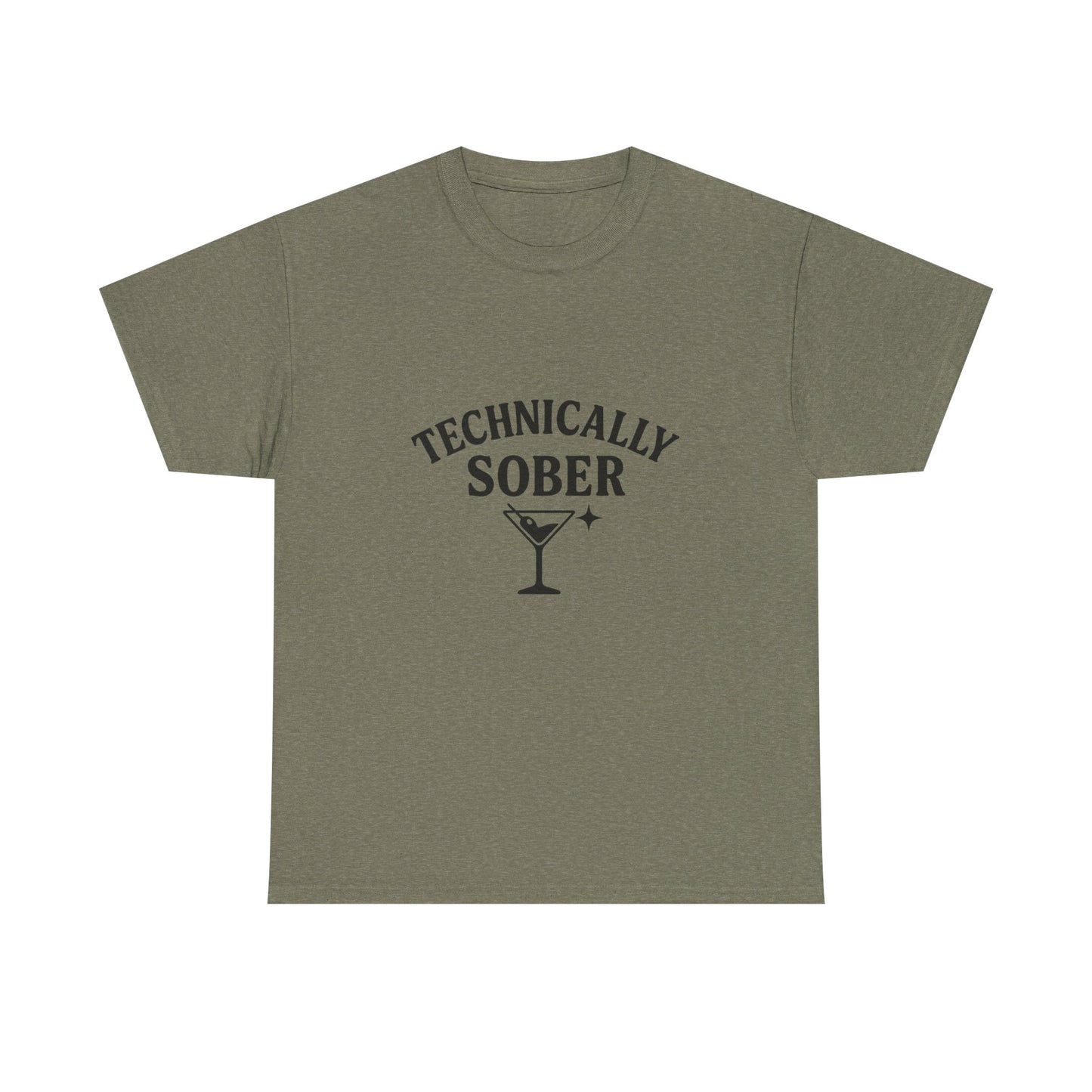 Unisex Heavy Cotton Tee - "Technically Sober" Graphic Tee