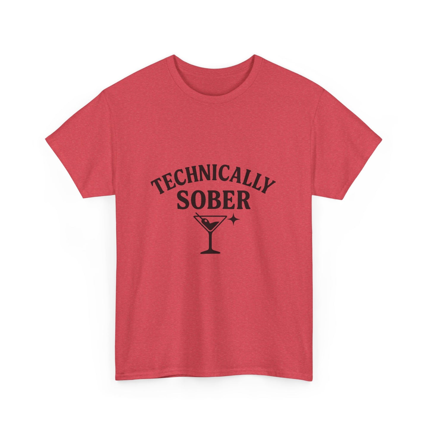 Unisex Heavy Cotton Tee - "Technically Sober" Graphic Tee