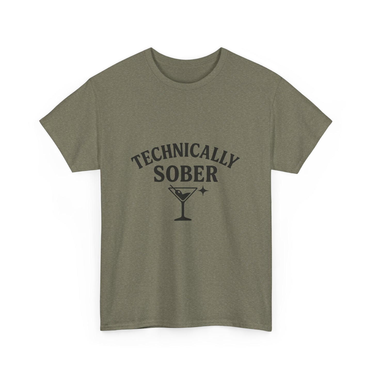 Unisex Heavy Cotton Tee - "Technically Sober" Graphic Tee