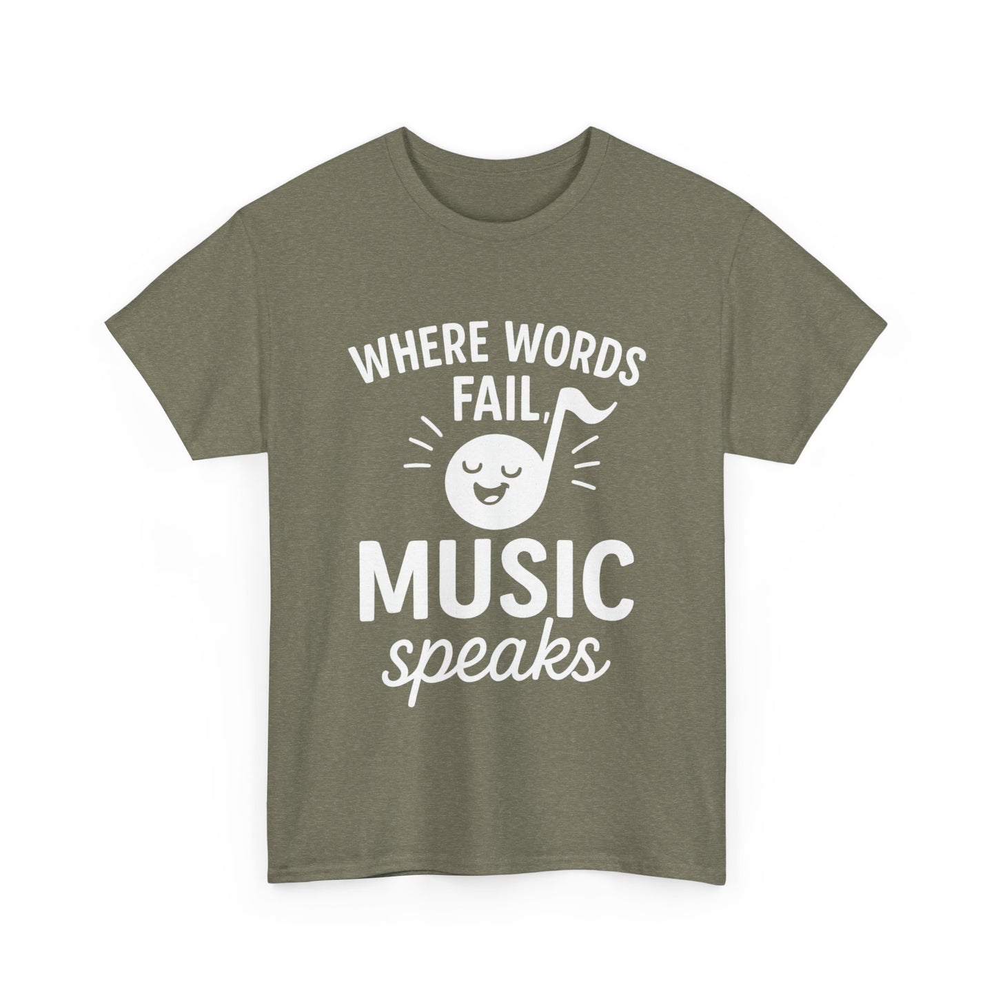 Where Words Fail, Music Speaks – Deep Thoughts, Deeper Bass Tee
