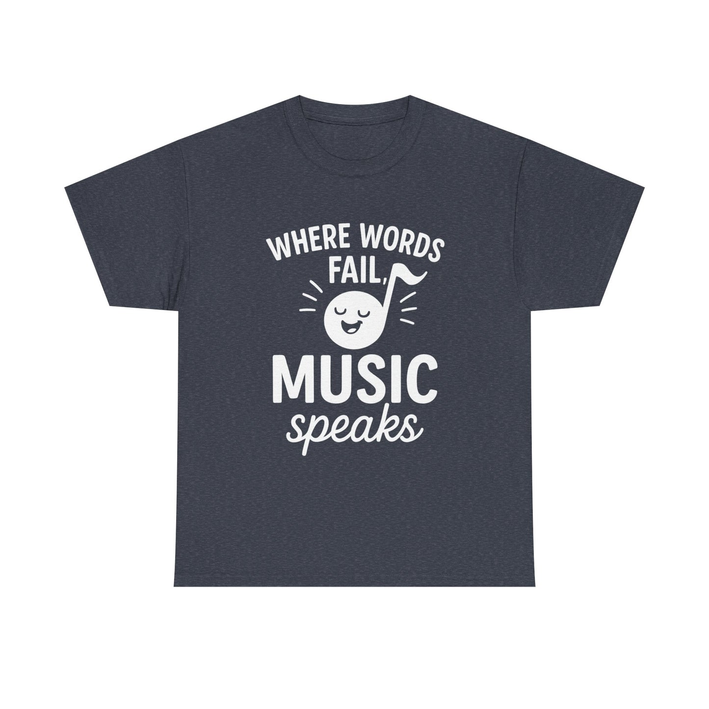 Where Words Fail, Music Speaks – Deep Thoughts, Deeper Bass Tee
