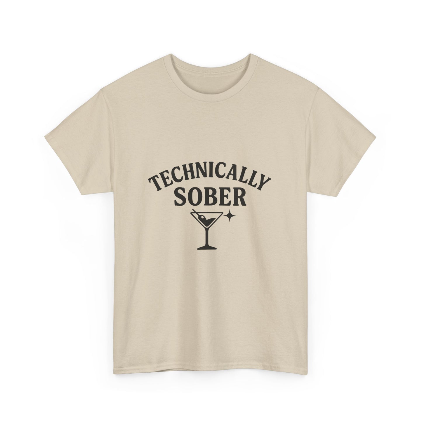 Unisex Heavy Cotton Tee - "Technically Sober" Graphic Tee