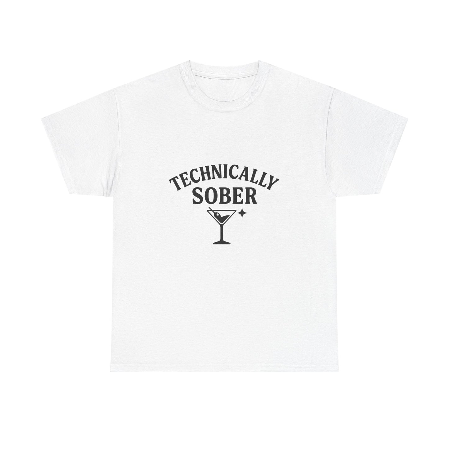 Unisex Heavy Cotton Tee - "Technically Sober" Graphic Tee
