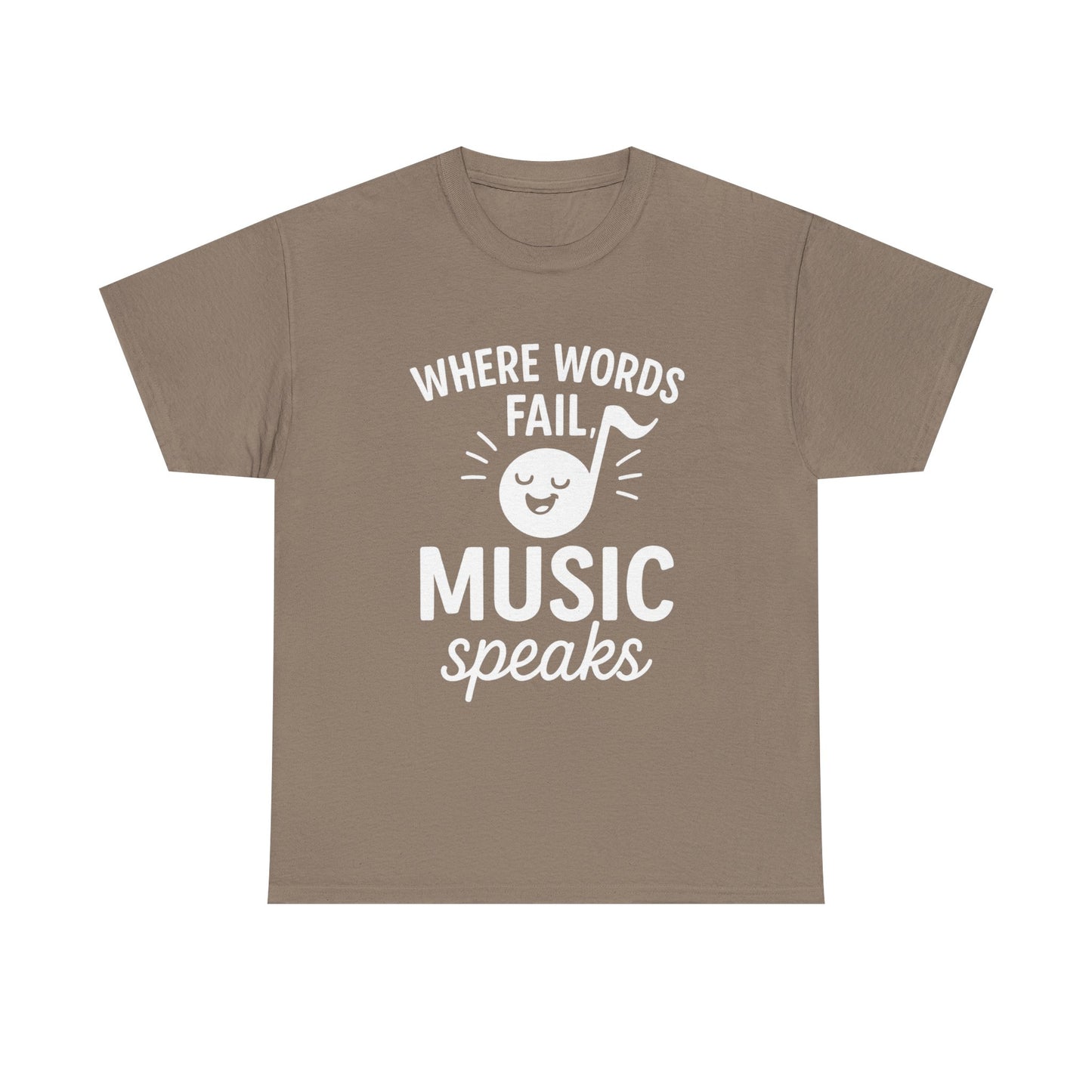 Where Words Fail, Music Speaks – Deep Thoughts, Deeper Bass Tee