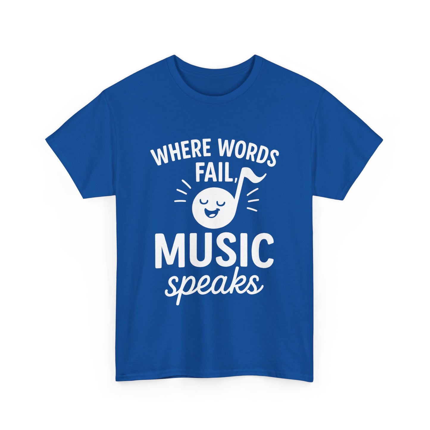 Where Words Fail, Music Speaks – Deep Thoughts, Deeper Bass Tee