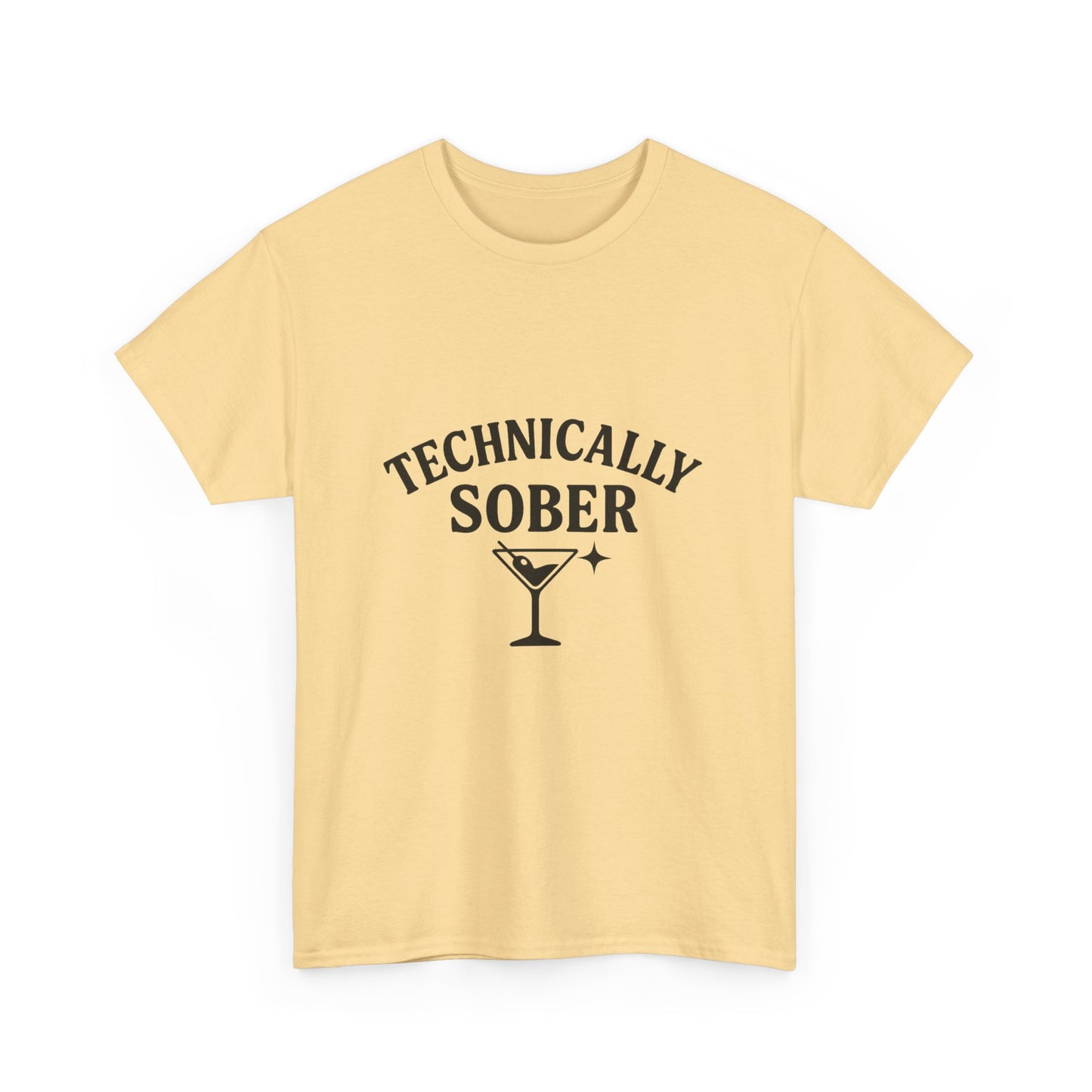 Unisex Heavy Cotton Tee - "Technically Sober" Graphic Tee