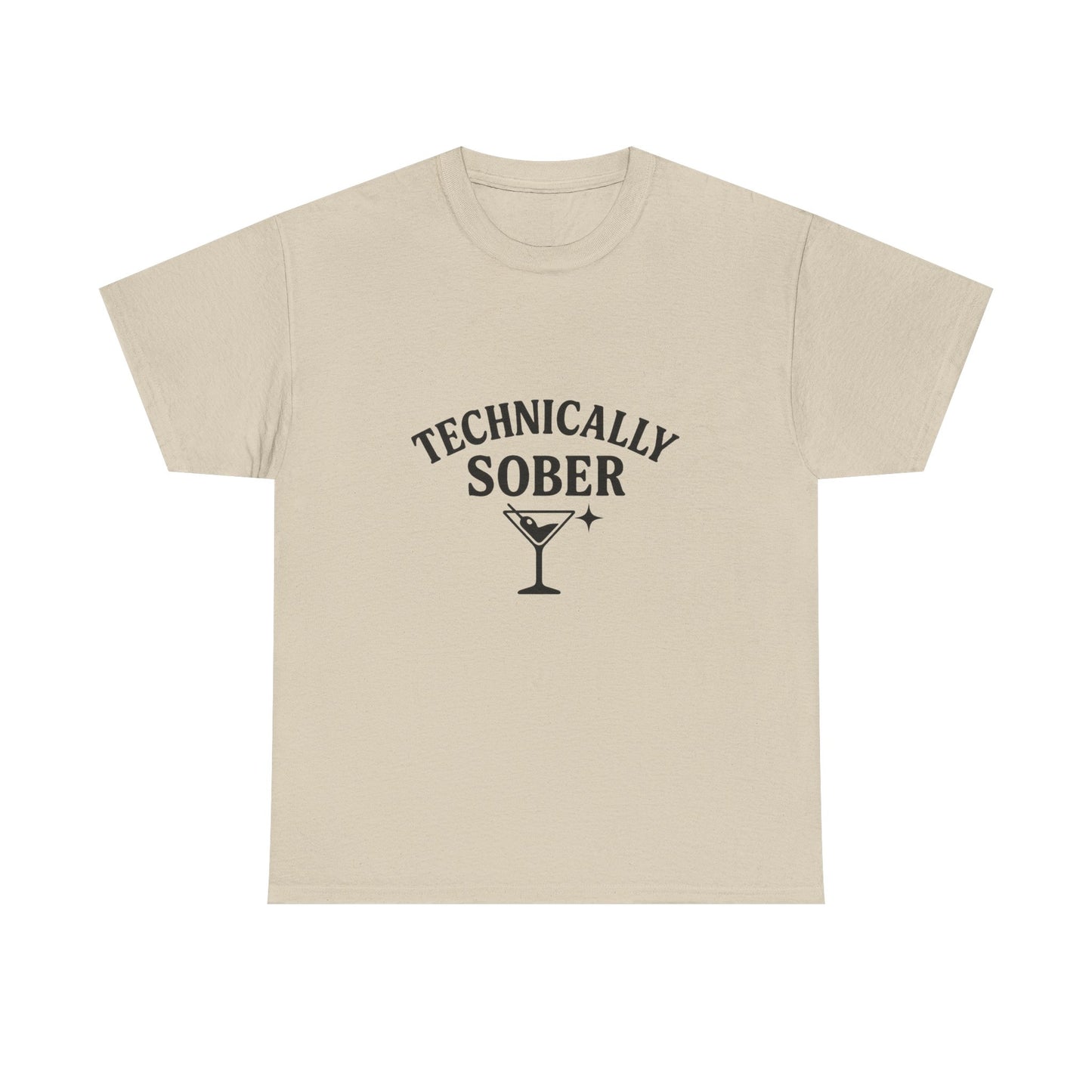 Unisex Heavy Cotton Tee - "Technically Sober" Graphic Tee