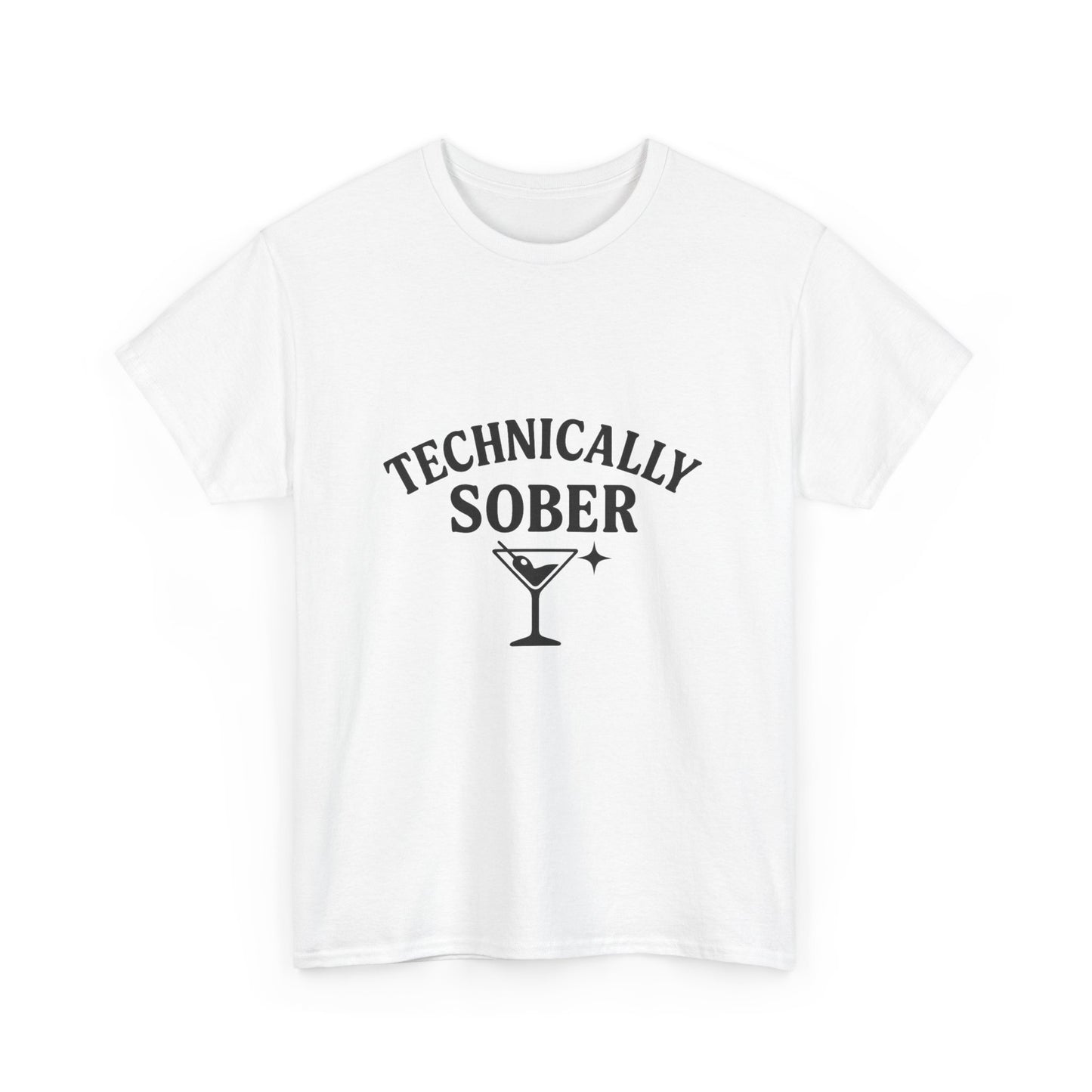 Unisex Heavy Cotton Tee - "Technically Sober" Graphic Tee
