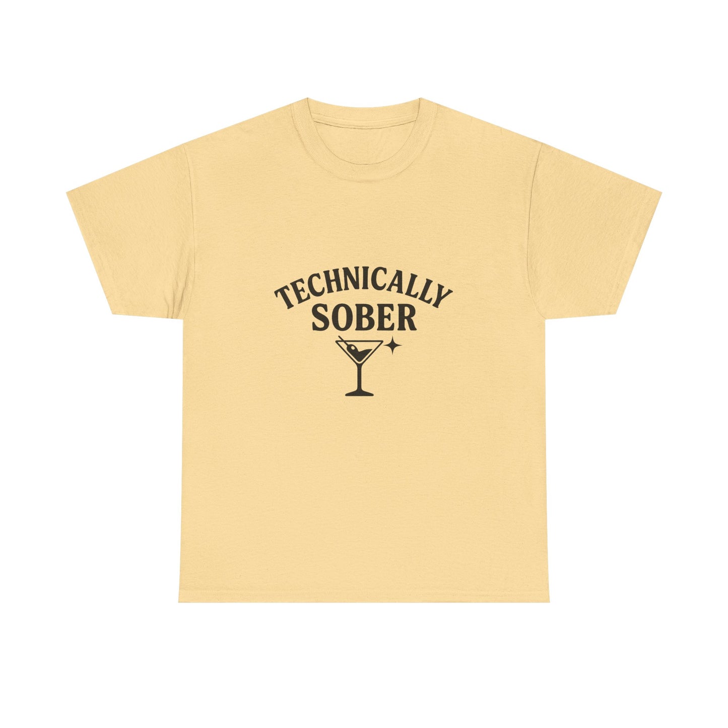 Unisex Heavy Cotton Tee - "Technically Sober" Graphic Tee