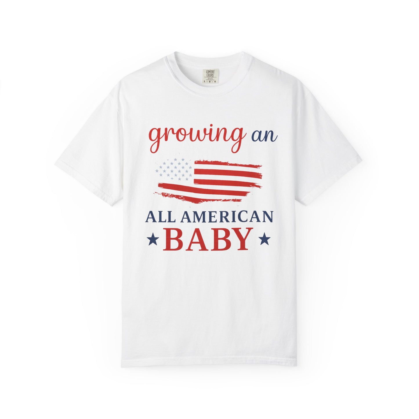 Growing an All-American Baby – Stars, Stripes, and Stretch Marks Tee