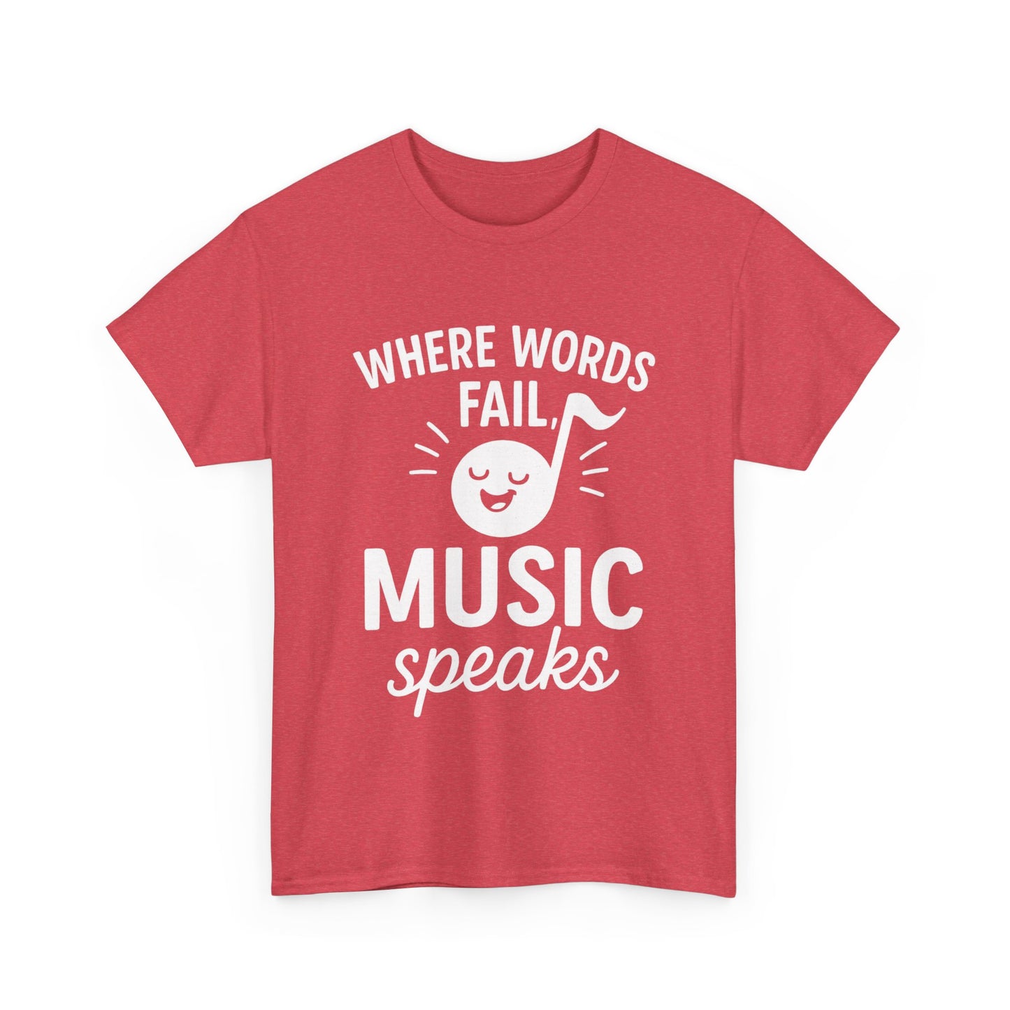 Where Words Fail, Music Speaks – Deep Thoughts, Deeper Bass Tee