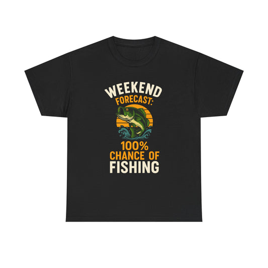 Weekend Forecast: 100% Chance of Fishing – Weatherproof Weekend Tee