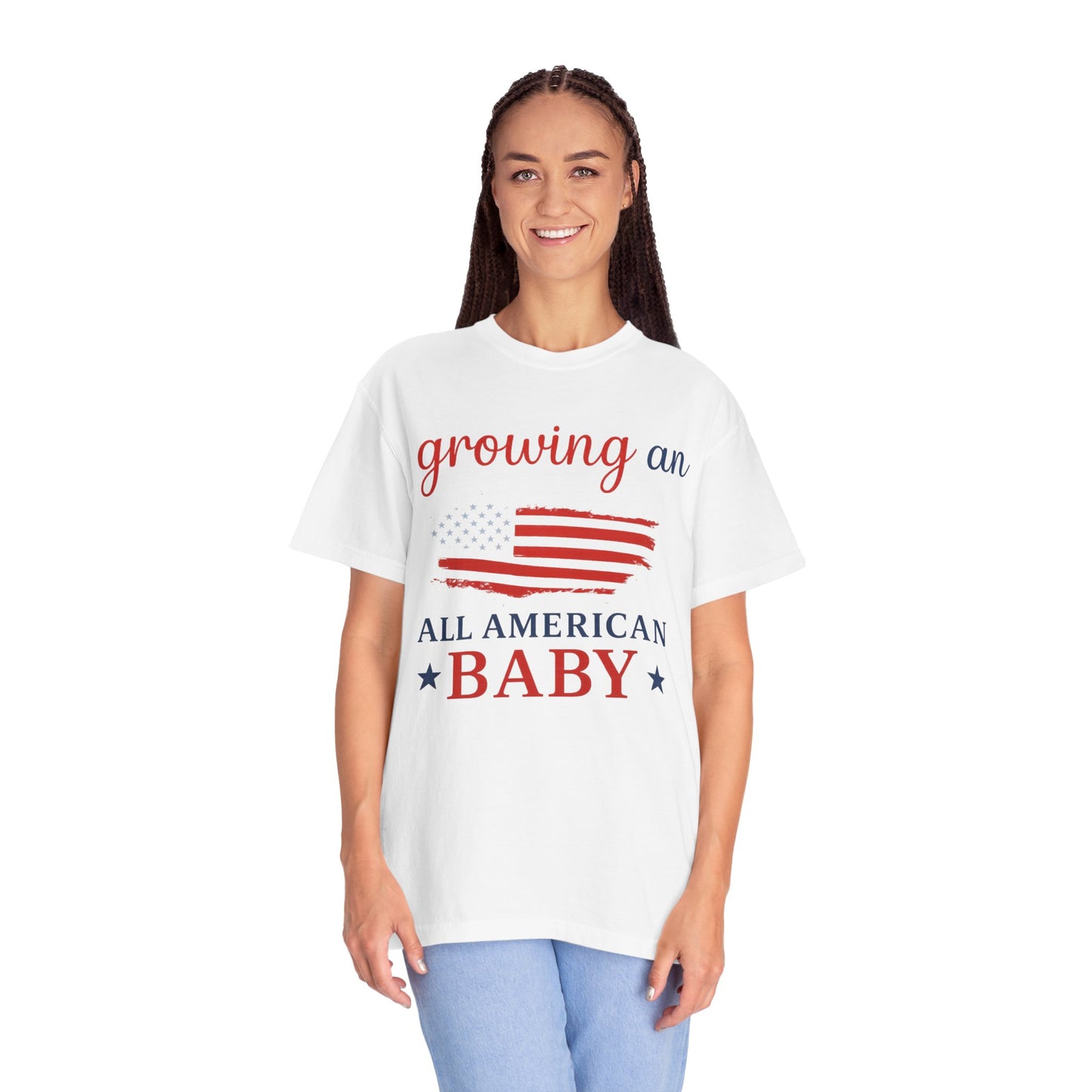 Growing an All-American Baby – Stars, Stripes, and Stretch Marks Tee