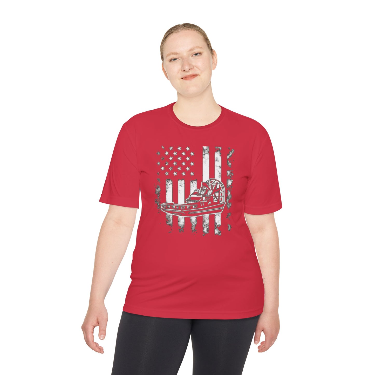 Patriotic Adventure Tee: Moisture Wicking, Unisex Shirt for Outdoor Enthusiasts, Gifts for Veterans, Memorial Day, Independence Day