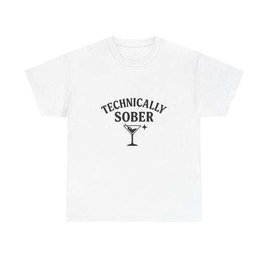 Unisex Heavy Cotton Tee - "Technically Sober" Graphic Tee