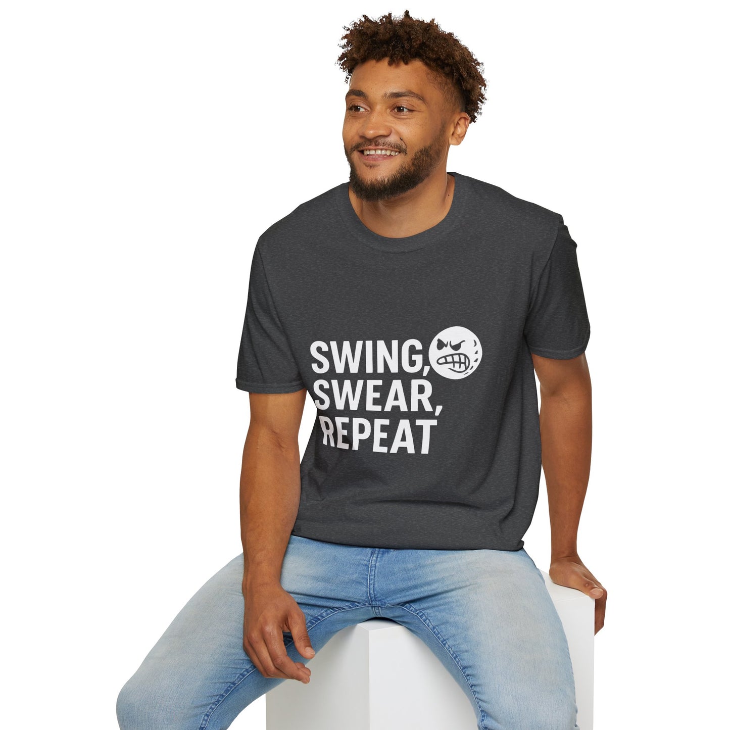 Swing, Swear, Repeat – Golf Rage Recovery Tee