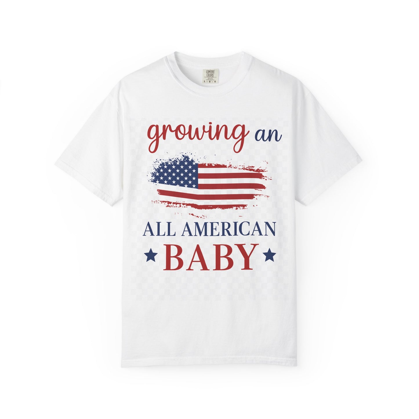 Growing an All-American Baby – Stars, Stripes, and Stretch Marks Tee