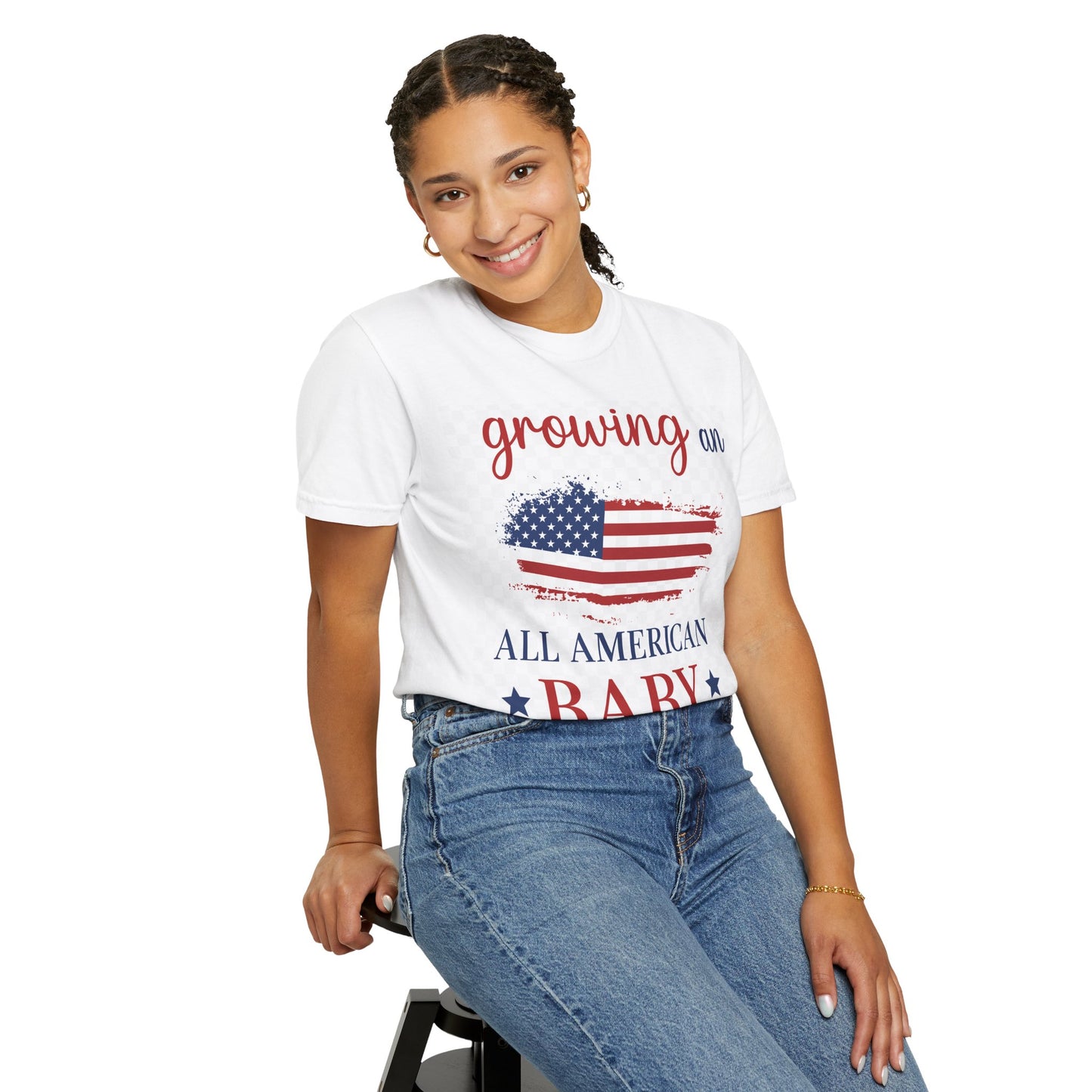 Growing an All-American Baby – Stars, Stripes, and Stretch Marks Tee