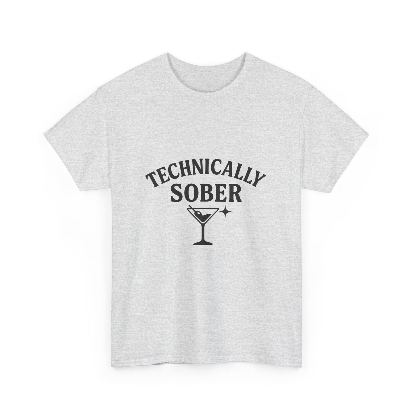 Unisex Heavy Cotton Tee - "Technically Sober" Graphic Tee