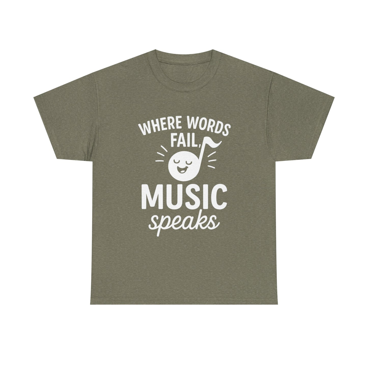 Where Words Fail, Music Speaks – Deep Thoughts, Deeper Bass Tee