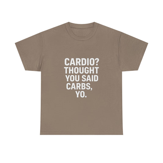Carbs, Yo – The Cardio Confusion Tee