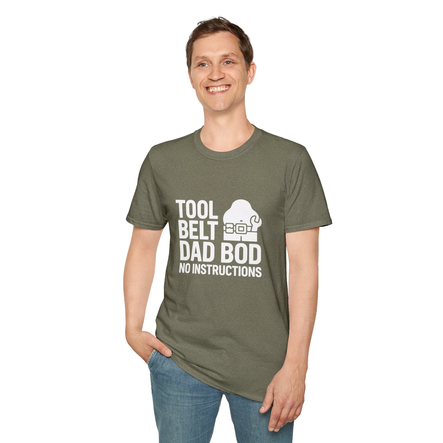 Tool Belt, Dad Bod, No Instructions – DIY Disasterpiece Tee