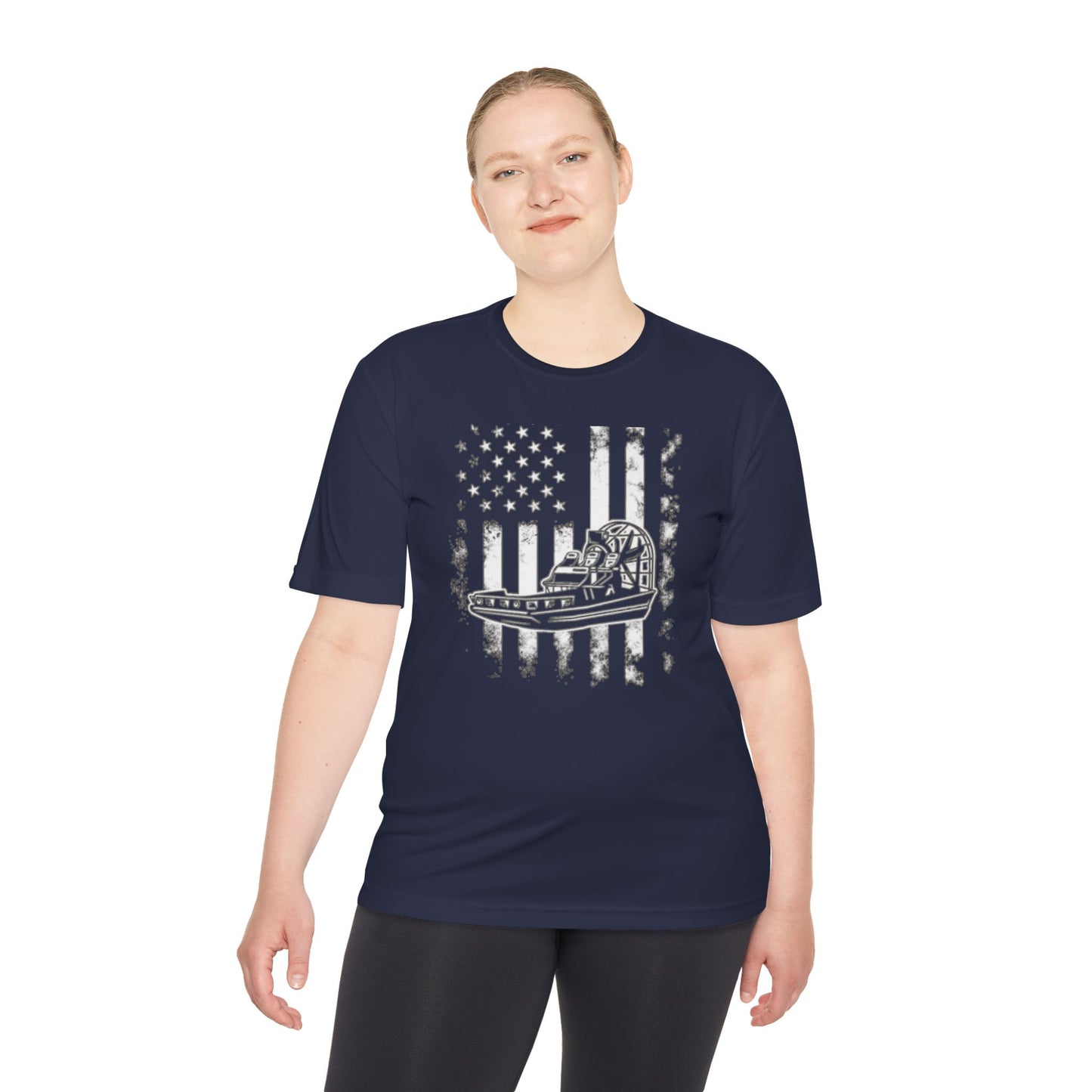 Patriotic Adventure Tee: Moisture Wicking, Unisex Shirt for Outdoor Enthusiasts, Gifts for Veterans, Memorial Day, Independence Day