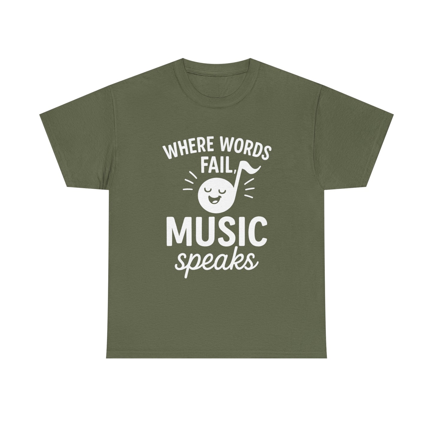 Where Words Fail, Music Speaks – Deep Thoughts, Deeper Bass Tee