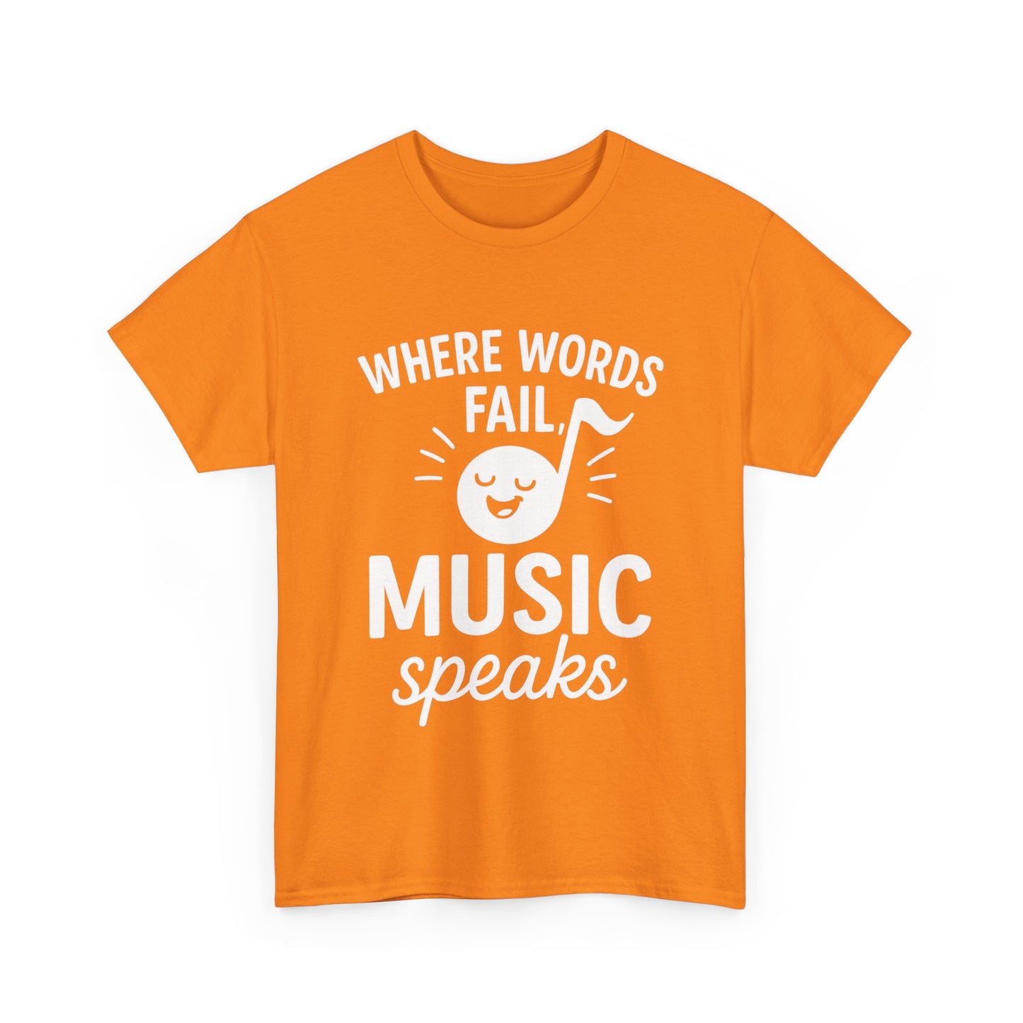Where Words Fail, Music Speaks – Deep Thoughts, Deeper Bass Tee