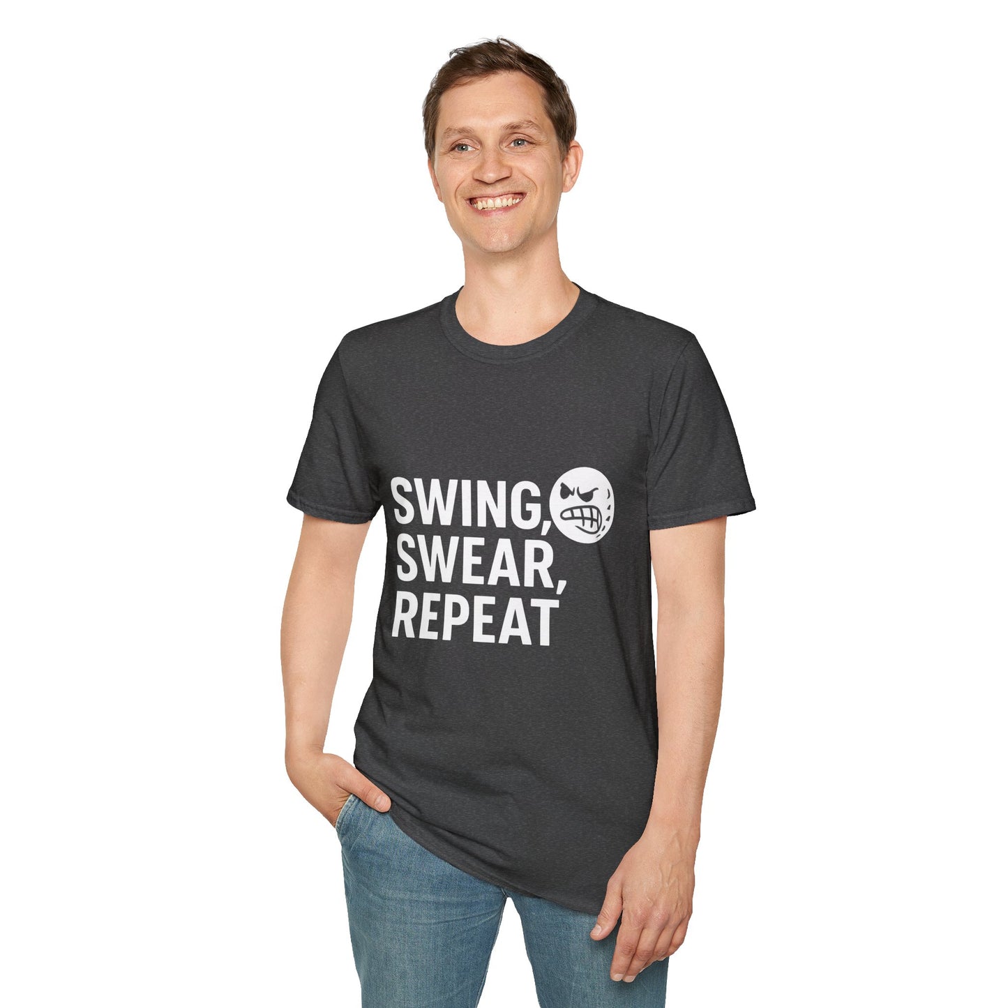 Swing, Swear, Repeat – Golf Rage Recovery Tee