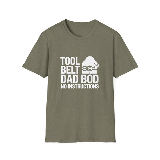 Tool Belt, Dad Bod, No Instructions – DIY Disasterpiece Tee